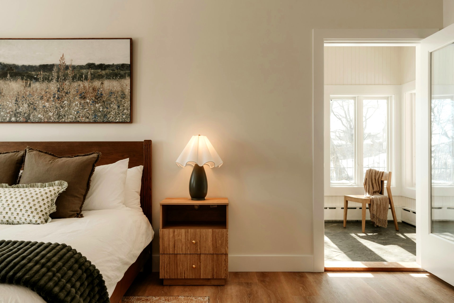 Prepared bedroom in a Basel property